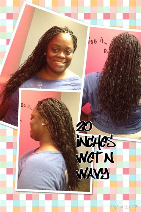 Wet And Wavy Micro Braids Hairstyles