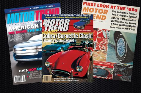 Rearview Motor Trend In July 1967 1987 And 2007