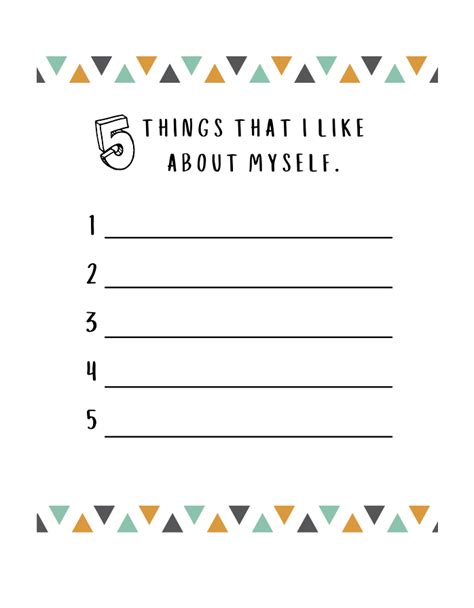 5 Things I Like About Myself Teach On