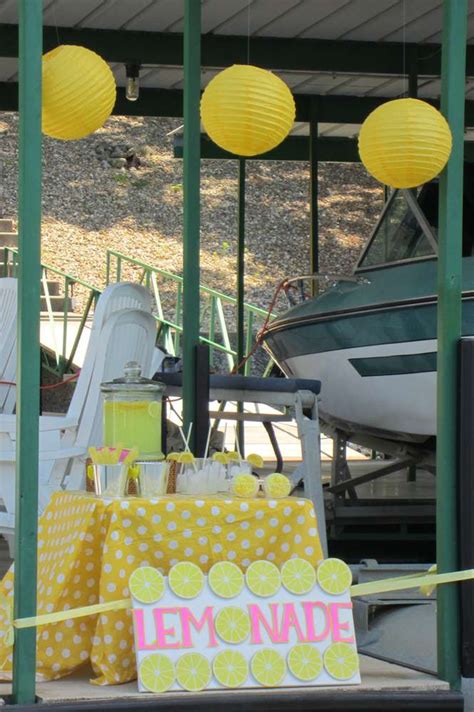 Lemonade Stand Summer Party Ideas Photo 11 Of 14 Catch My Party