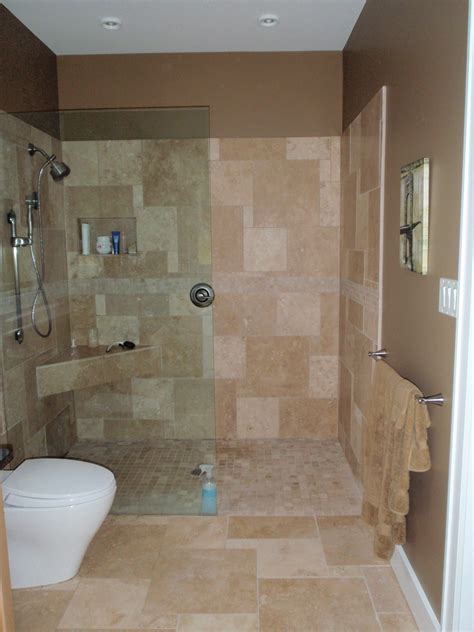 Open Shower No Door Showers Without Doors Bathroom Shower Design