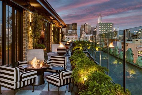 That the e&o is luxurious hotel with stacks of colonial character is beyond question. Charmaine's Rooftop Bar & Lounge | San Francisco Proper Hotel