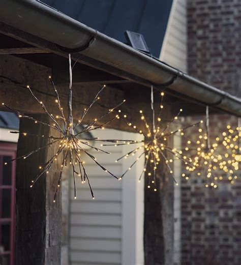 (+ configuration) free shipping 7. Hanging #Solar #Twig #Lights, Set Of 2 | Outdoor christmas ...