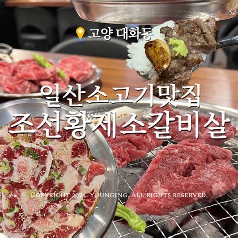 일산 소고기 맛집 대화동고기집 조선황제소갈비살