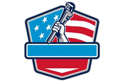 Mcalpine plumbing products are designed and manufactured to be installed by qualified plumbing professionals. Plumber Hand Pipe Wrench USA Flag | Custom-Designed ...