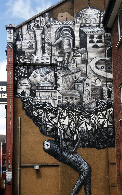 Street Art Sheffield Mural By Ultra Talented Artist Phlegm In
