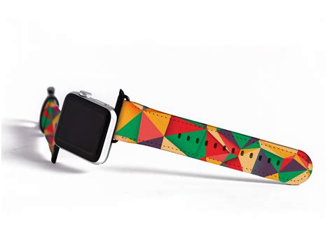 Colored Triangles Apple Watch Strap Print My Strap