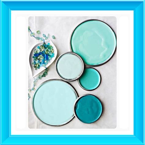 Pico shines controlled amounts of red, green and blue light onto the scanning surface to determine the color value of your wall. Different shades of Tiffany Blue paint. | Soothing bedroom ...