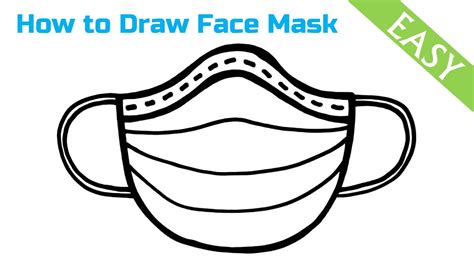 How To Draw Face Mask Medical Mask Drawing Easy Creative Drawing