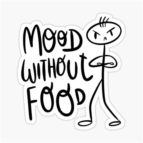 angry stick figure hungry sticker for sale by dersenat redbubble