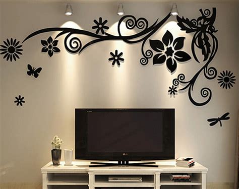 3d Three Dimensional Crystal Acrylic Wall Stickers Home