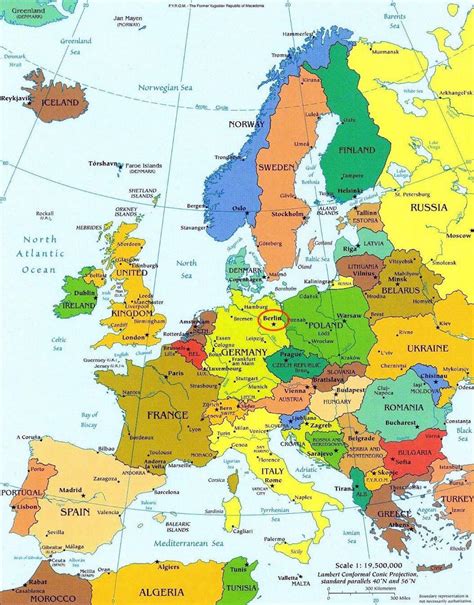 Karta Europe Njemačka Gorje Karta