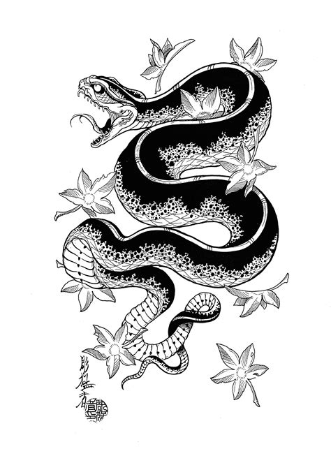 Pin By M A On Snake In 2020 Japanese Tattoo Designs Snake Tattoo