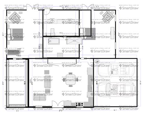 Floor Plan 5 Smartdraw How To Plan Floor Plans House Plans