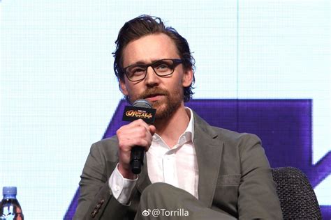 Tomhiddleston Attends The Press Conference For Avengers