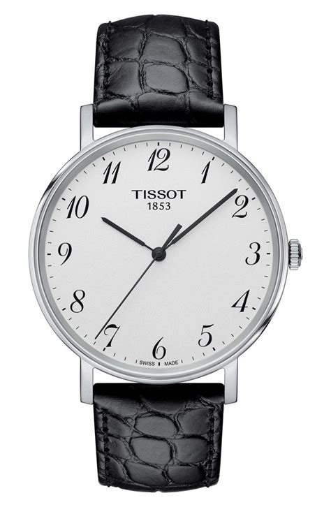 Tissot Everytime Leather Strap Watch 38mm Nordstrom