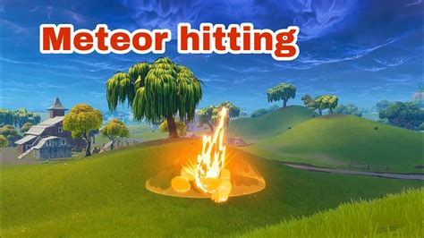 New Meteor Hitting Map Gameplay In Fortnite Battle Royale Its