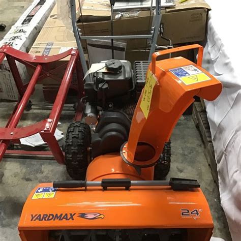 Yardmax 24 In Two Stage Electric Start Gas Snow Blower