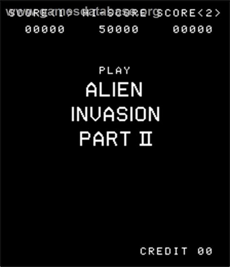 alien invasion part ii arcade artwork title screen