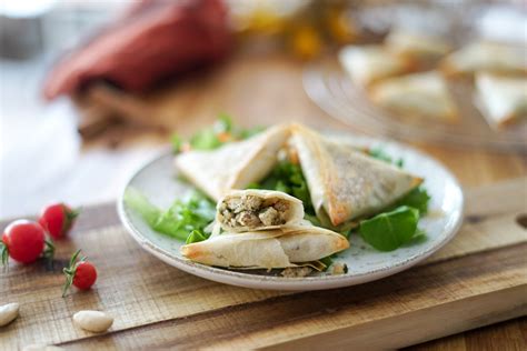Feuilles de brick au poulet