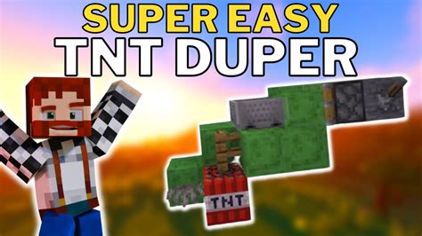 Super Easy Minecraft 120 Tnt Duper Tutorial With Automation Youtube