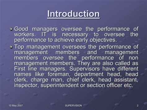 Principles Of Management Chpt 16 Supervision