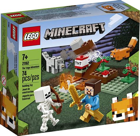 Lego Minecraft The Taiga Adventure 21162 74 Piece Building Kit