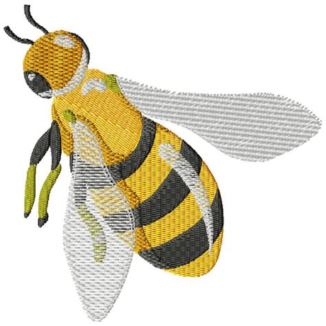Honey Bee Embroidery Design 4 Sizes Included Etsy
