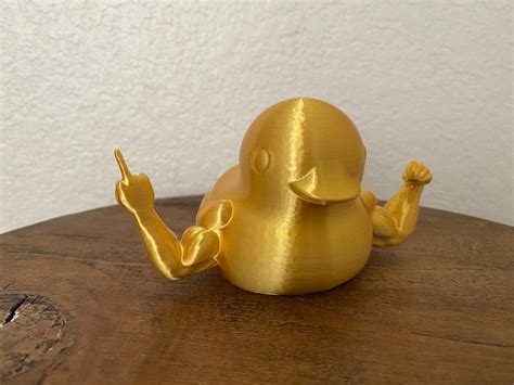Middle Finger Duck Muscular Rubber Duck Etsy