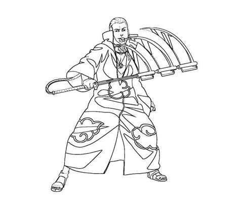 Akatsuki Hidan Coloring Page Download Print Or Color Online For Free