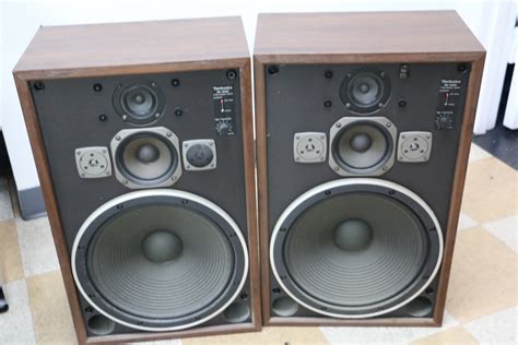 Pair Of Vintage Technics Sb G400 4 Way 200w Floor Standing Speakers