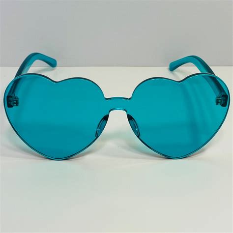 acrylic heart sunglasses etsy