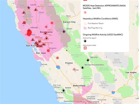 Map Of California Fires Currently Burning