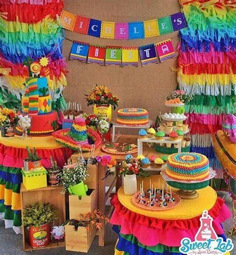 Fiesta Temática Noche Mexicana Mexican Party Coco Mesa De Postres Y Dulces Fiestas
