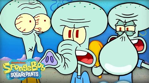 14 Times Squidward Broke His Nose 👃 Spongebob Squarepants Full