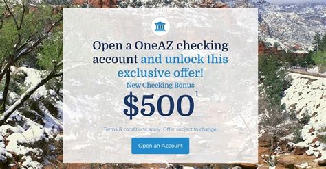 Check spelling or type a new query. OneAZ Credit Union Promotions: $100, $500 Checking Bonuses (AZ)