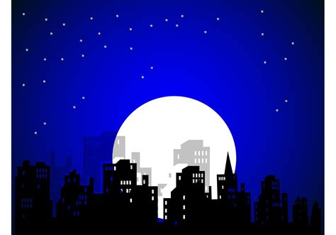 City Night Vector Download Free Vector Art Stock Graphics And Images