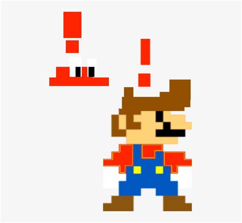 Mario Alerted Pixel Art Super Mario Bros Png Image Transparent Png Free