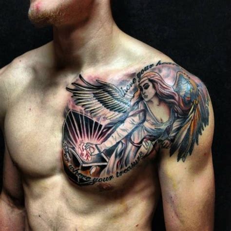 Girls and boys love to have devil and angel tattoos on chest, back, arms or on shoulder sleeves, many people ink themselves. 160 Meaningful Angel Tattoos (Ultimate Guide, July 2020)