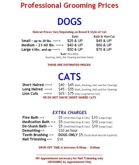 Click here to find cat grooming services near you. dog grooming price list - Yahoo Image Search Results # ...