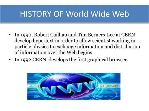 Ppt History Of Internet Powerpoint Presentation Free Download Id