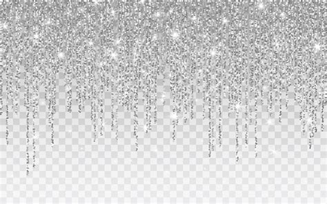 Silver Glitter Sparkle On A Transparent Background Silver Vibrant Background With Twinkle Lights