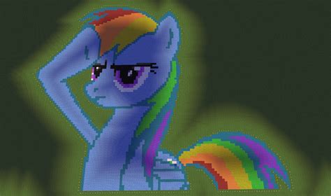Rainbow Dash Salut To Lithuania Pixel Art Kaunas Minecraft Map