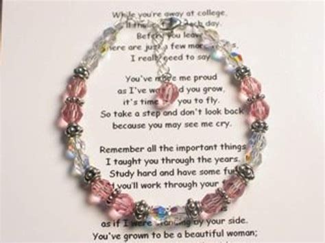 Yes, money is the most practical gift for college graduates. Amazon.com: Off to College To My Daughter: Bracelets ...