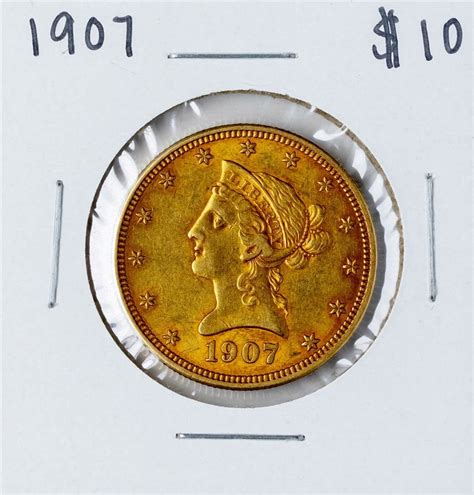 1907 10 Liberty Head Eagle Gold Coin