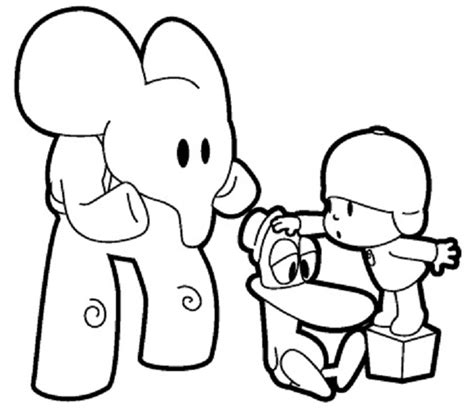Pocoyó para colorear - Dibujos para colorear