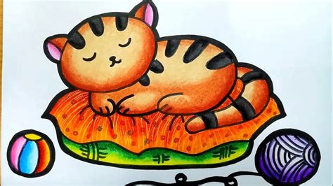 Drawing a cat procreate on ipad pro. How To draw and color cat | menggambar dan mewarnai kucing | Menggambar kucing - YouTube