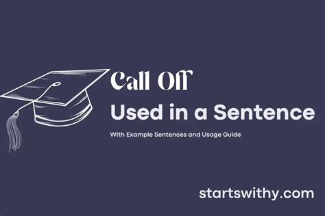 Call Off In A Sentence Examples 21 Ways To Use Call Off