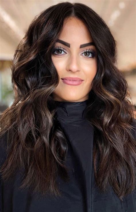 36 Chic Winter Hair Colour Ideas And Styles For 2021 Dark Chocolate