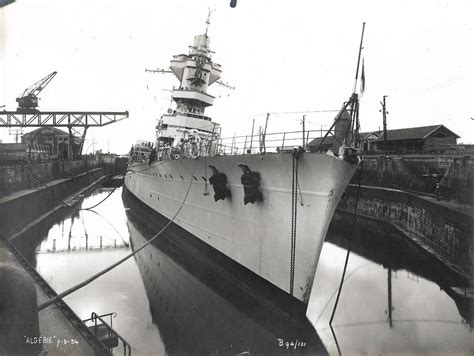 French Heavy Cruiser Algérie After Being Scuttled By Her Own Crew